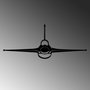 Wallity F-16 Jet Fighter Escultura de Pared en Negro